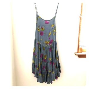 Free People floral slip